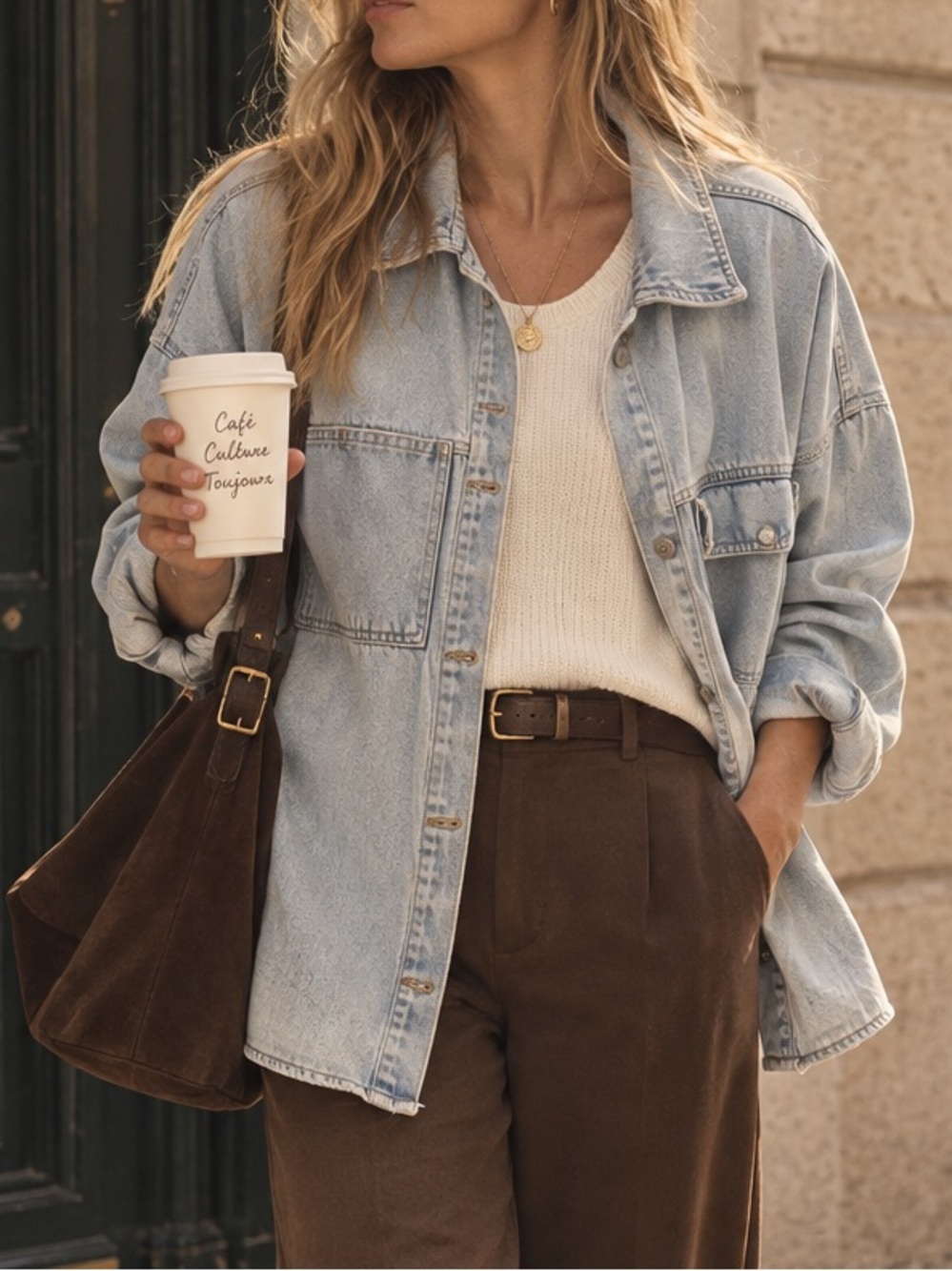 Stoosh oversized Light Blue Denim Jacket